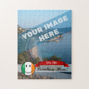 Puzzle Drapeau irlandais de sourire rond
