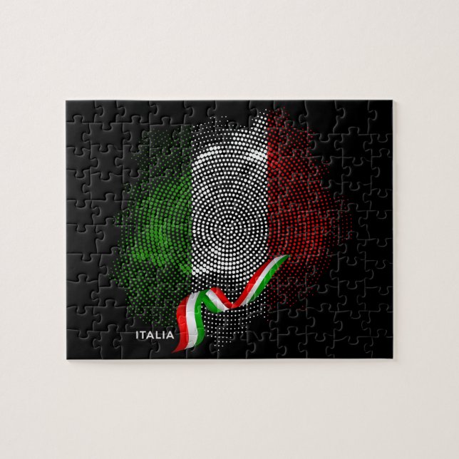 Puzzle Drapeau italien (Horizontal)