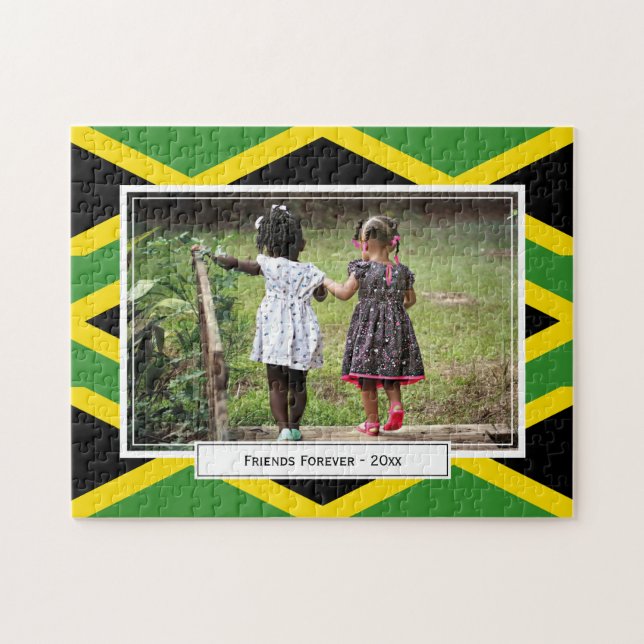 Puzzle Drapeau JAMAICA| Photo (Horizontal)