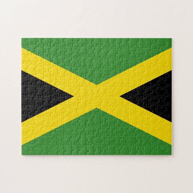 Puzzle Drapeau jamaïcain (Horizontal)