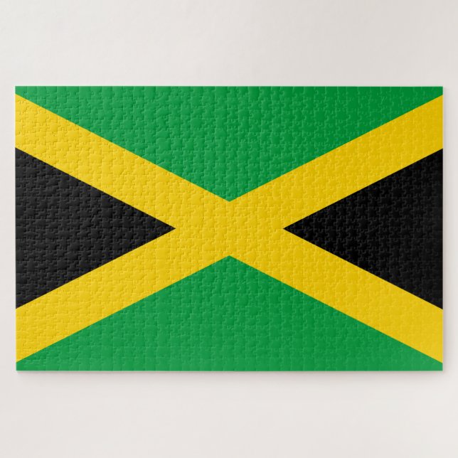 Puzzle Drapeau jamaïcain (Horizontal)