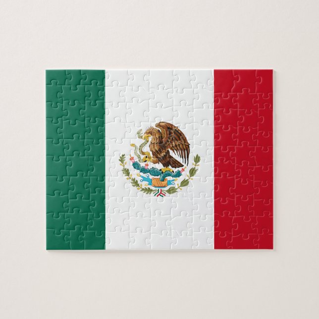 Puzzle Drapeau mexicain - Drapeau mexicain (Horizontal)
