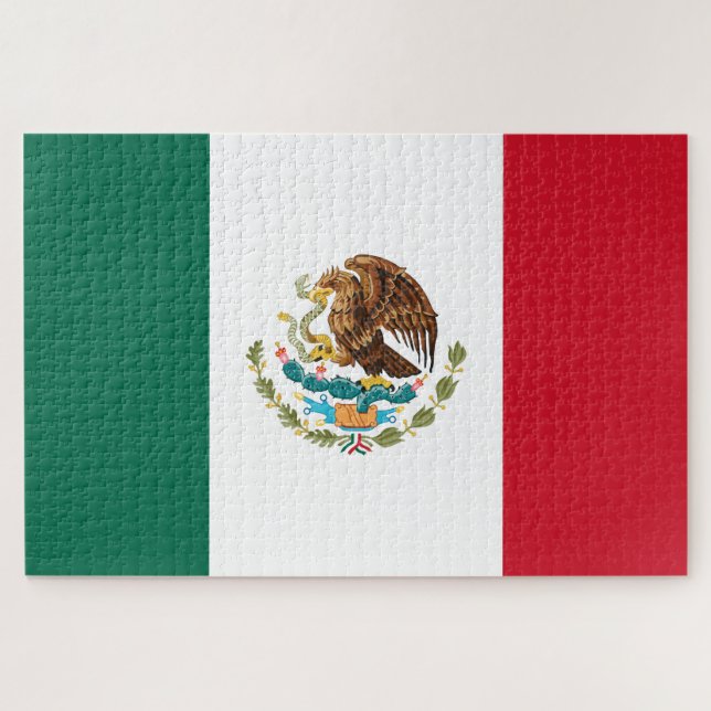 Puzzle Drapeau mexicain - Drapeau mexicain (Horizontal)