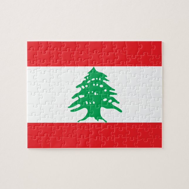 Puzzle Drapeau national du Liban (Horizontal)
