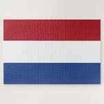Puzzle Drapeau néerlandais<br><div class="desc">Ce dessin est orné du drapeau national de la Pays-Bas (connu de manière informelle sous le nom de Hollande), un pays principalement situé en Europe de l'Ouest et en partie dans les Caraïbes, formant le plus grand pays constitutif du Royaume de la Pays-Bas. En Europe, il se compose de 12...</div>