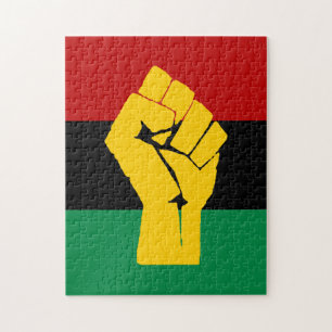 Puzzle Drapeau panafricain Black Power