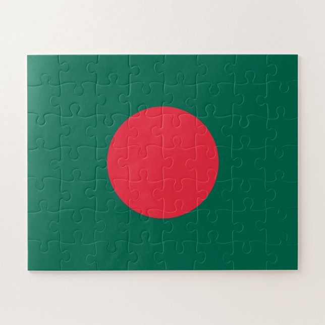 Puzzle Drapeau patriotique bangladais (Horizontal)