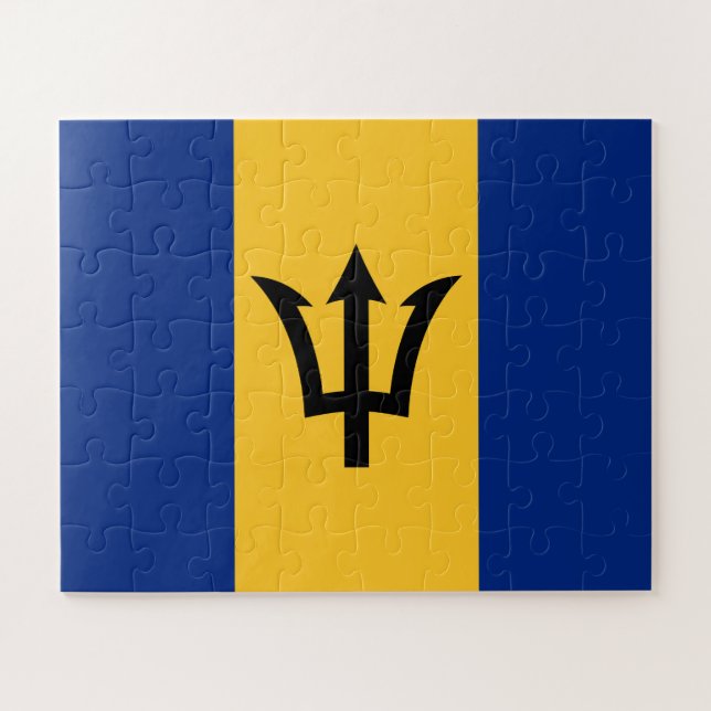 Puzzle Drapeau patriotique de la Barbade (Horizontal)