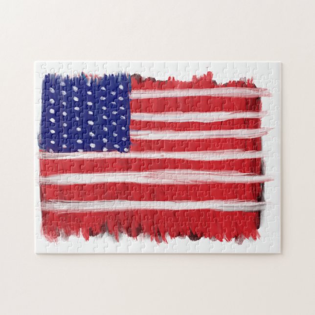 Puzzle Drapeau peint d'art populaire (Horizontal)