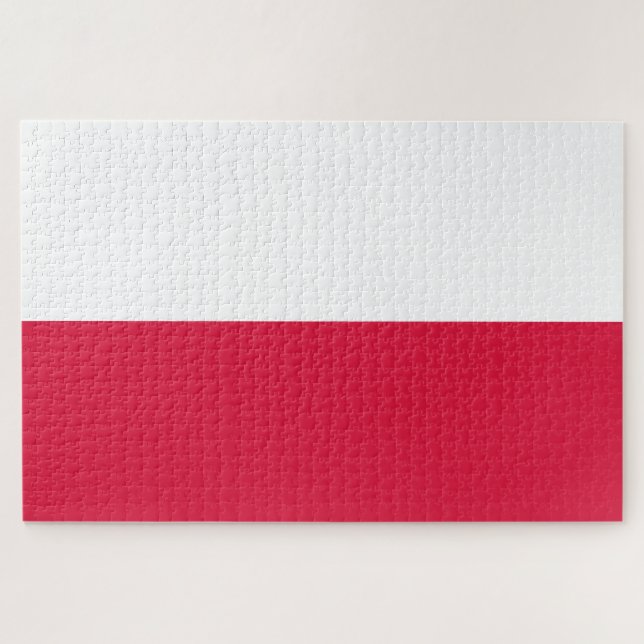 Puzzle Drapeau polonais (Pologne) (Horizontal)