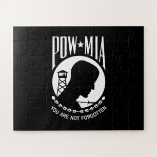 Puzzle Drapeau POW MIA : Soldats disparus de la guerre du