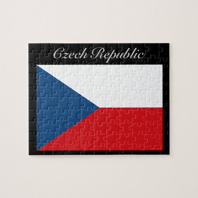 Puzzle Drapeau République tchèque - Ceska Republika (Horizontal)