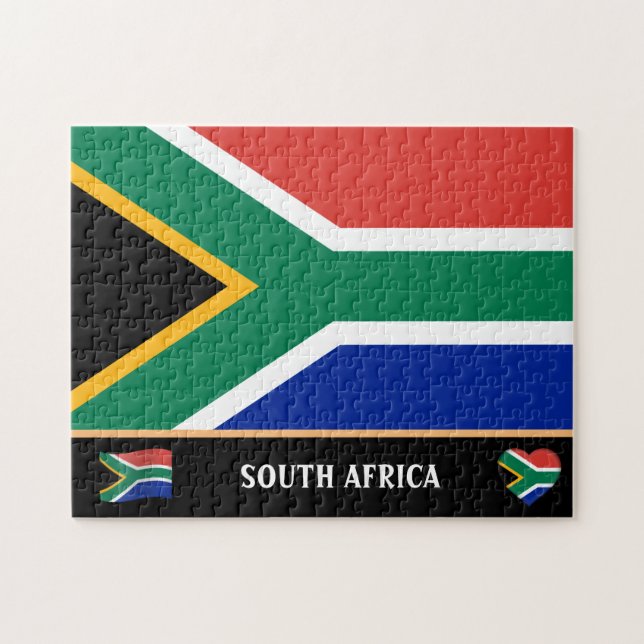 Puzzle Drapeau sud-africain & pays africain /Afrique du S (Horizontal)