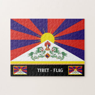 Puzzle Drapeau tibétain et pays tibétain / Tibet et Himal
