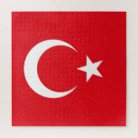 Puzzle Drapeau turc<br><div class="desc">Puzzle du drapeau turc. Vous pouvez ajouter votre propre texte ou graphique en cliquant sur "personnaliser plus loin"</div>