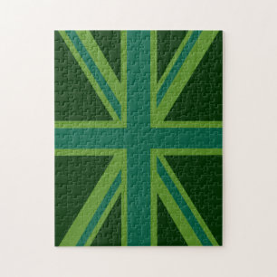 Puzzle Drapeau vert Union Jack