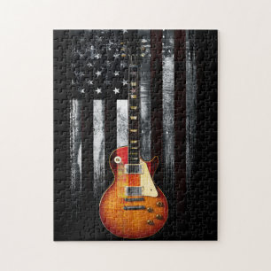 Puzzle Drapeau Vintage Retro Rock American