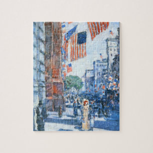 Puzzle Drapeaux Cinquième Avenue par Childe Hassam, Art V