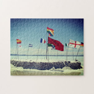 Puzzle drapeaux de la plaine de sel