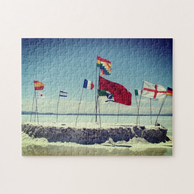 Puzzle drapeaux de la plaine de sel (Horizontal)