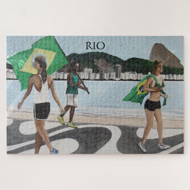 Puzzle drapeaux de plage de Rio (Horizontal)