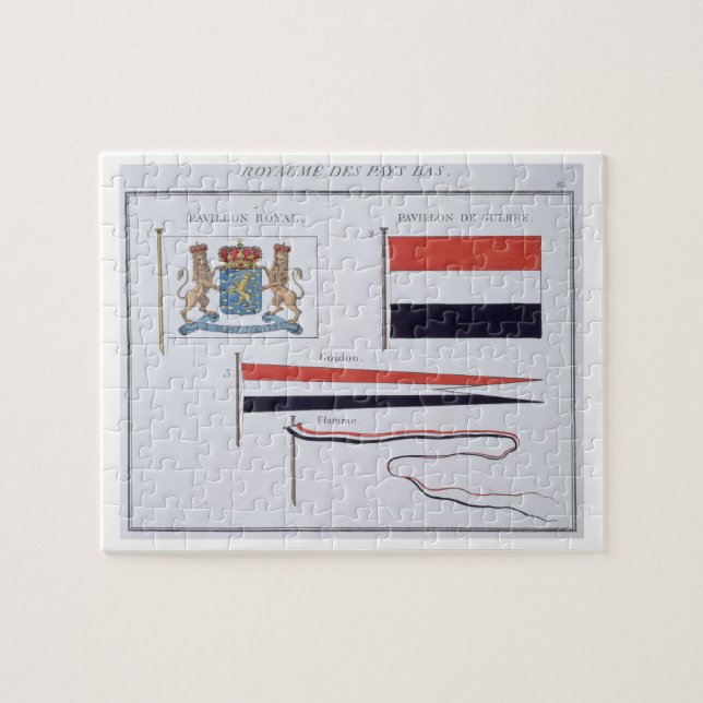 Puzzle Drapeaux du royaume de Pays-Bas, d'a (Horizontal)