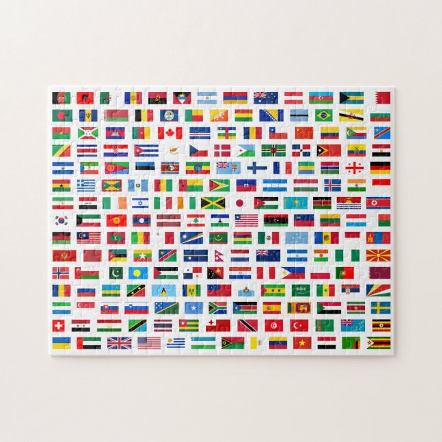 Puzzle Drapeaux mondiaux (Horizontal)