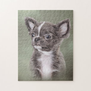Puzzle Drawing Puppy Chihuahua