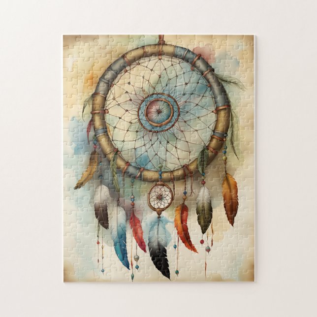 Puzzle Dream Catcher Art (Vertical)