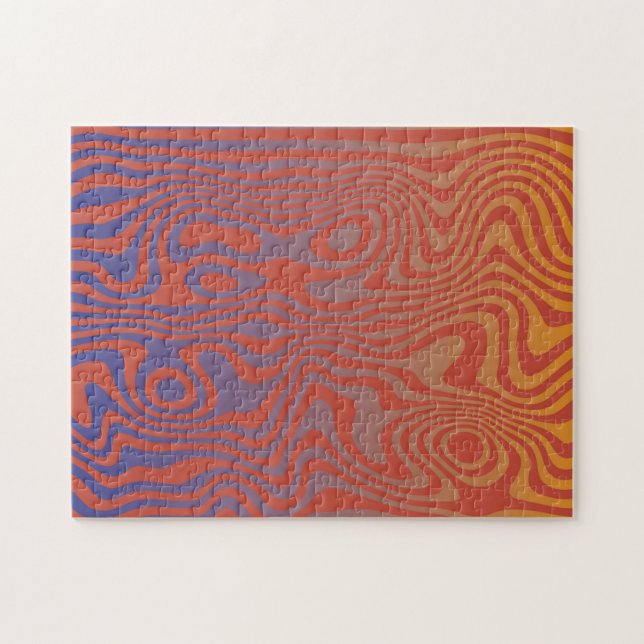 Puzzle Dream Flow l Abstract Trippy Pattern - No. 01 (Horizontal)