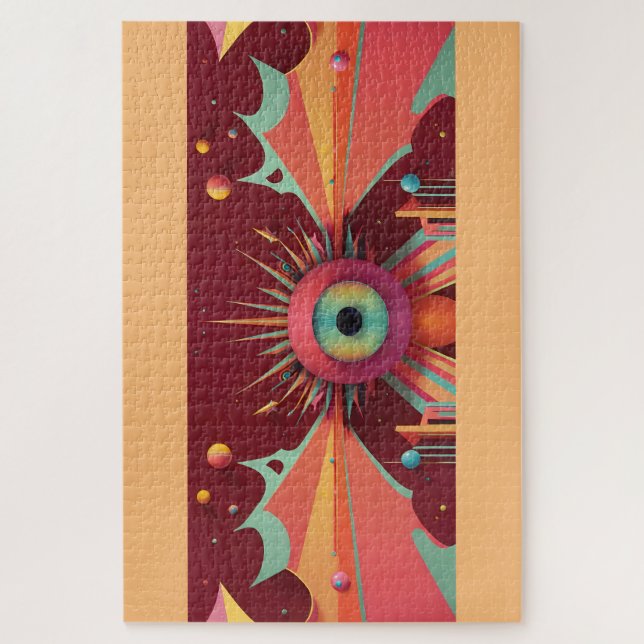 Puzzle Dream Horizon Ken Gage Imaginaire OpArt (Vertical)