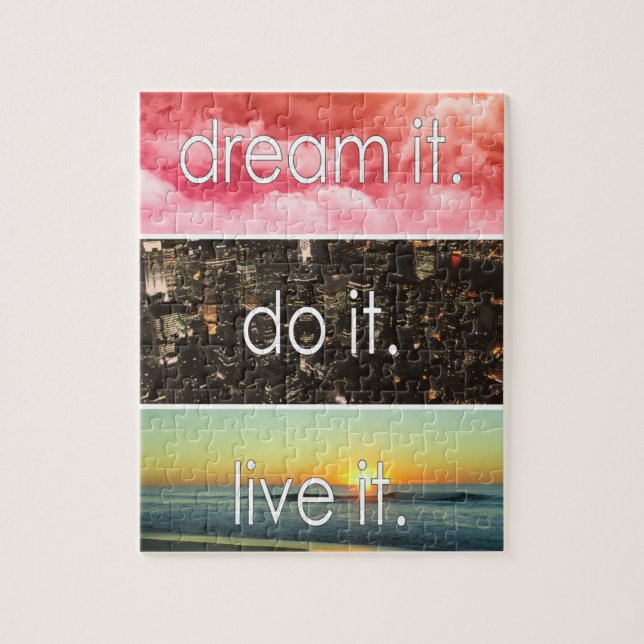 Puzzle Dream It Do It Live It Citation Motivationnelle (Vertical)