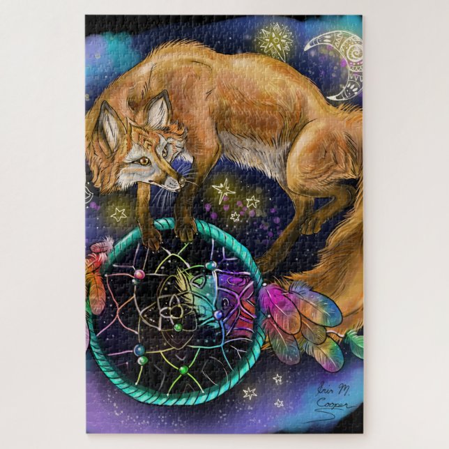 Puzzle Dreamcatcher Fox (Vertical)