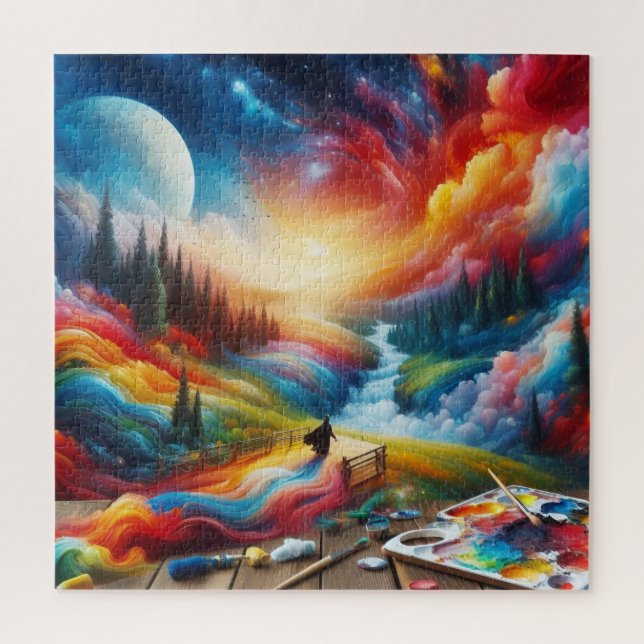 Puzzle Dreamscape Abstrait : Impression Art numérique dyn (Vertical)