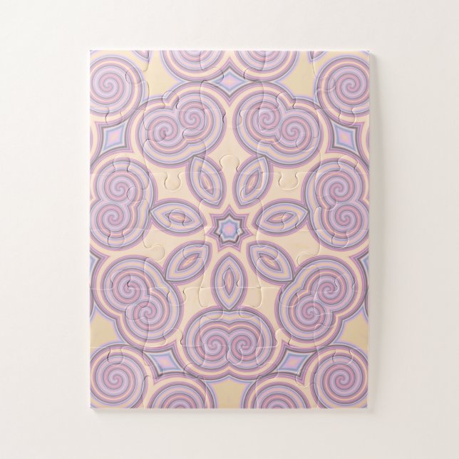Puzzle Dreamy Swirls - Pastel Motif psychédélique (Vertical)