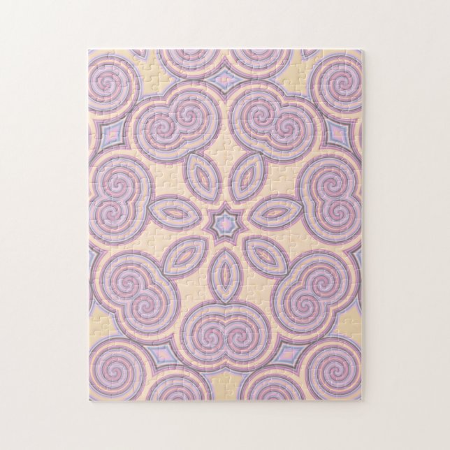 Puzzle Dreamy Swirls - Pastel Motif psychédélique