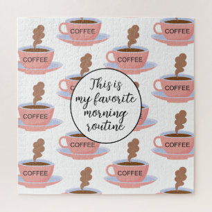 Puzzle Drôle café du matin