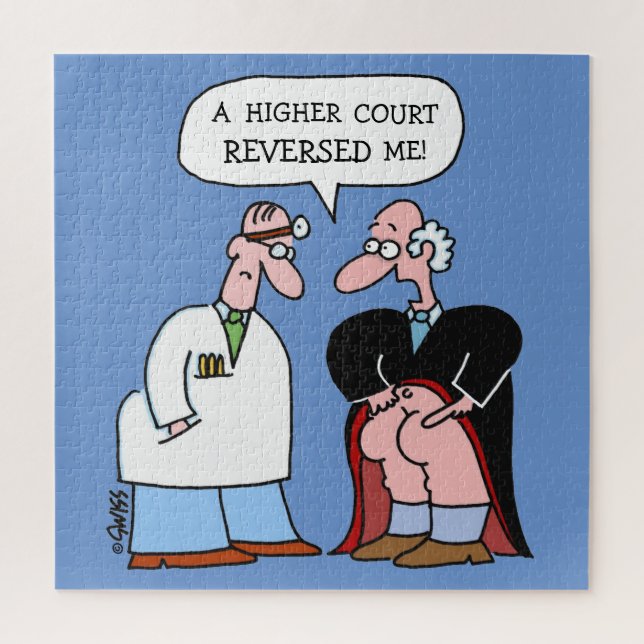 Puzzle Drôle Caricature De Droit Pour Les Avocats Grands (Vertical)