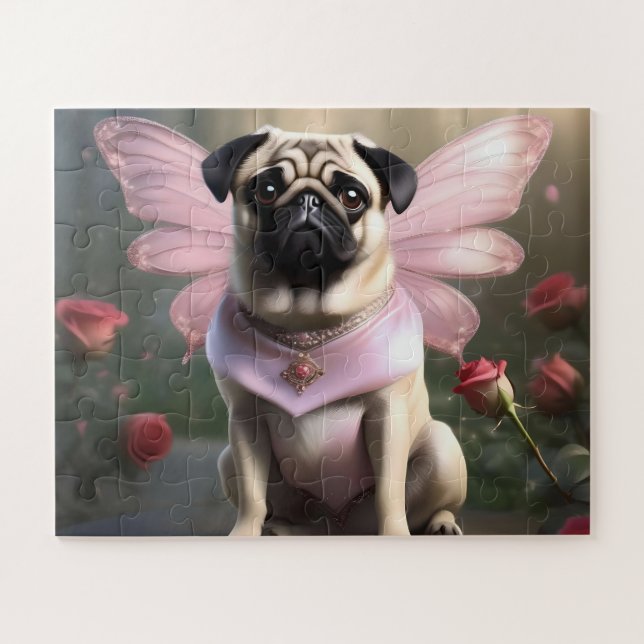 Puzzle Drôle Carlin Fairy Princess, (Horizontal)