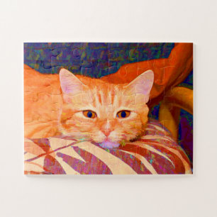 Puzzle Drôle Cute Orange Tabby Cat