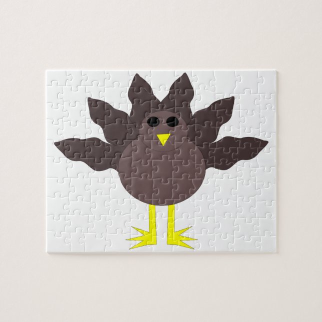 Puzzle drôle de dinde de Thanksgiving (Horizontal)