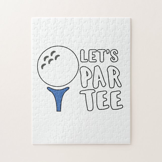 Puzzle Drôle Golf Lover Cadeau Let's Par Tee Golf Cadeau (Vertical)