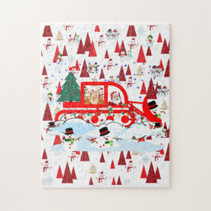 Puzzle Drôle Noël Père Noël Pwing Snowmen