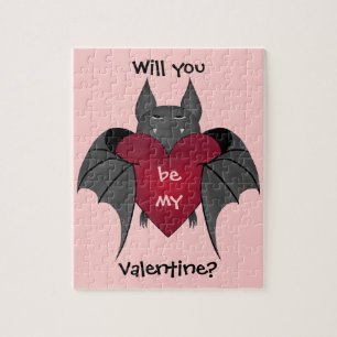 Puzzle Drôle Valentine chauve-souris