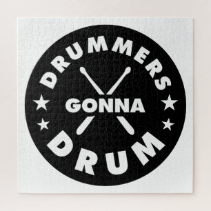 Puzzle Drummers Gonna Drum, drummers amusants qui dit