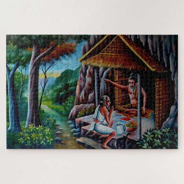 puzzle du bouddha de la méditation (Horizontal)