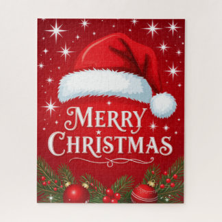 Puzzle du chapeau de Père Noël Joyeux Noël