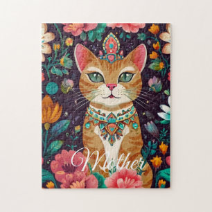 Puzzle du Chat Couronné de Bijoux