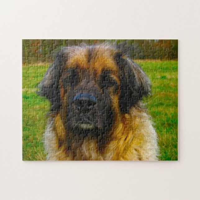Puzzle du chien de race Leonberg. (Horizontal)
