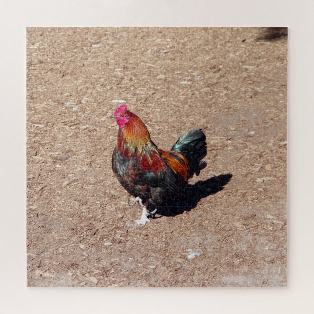 Puzzle du coq Cockerel doré (Horizontal)